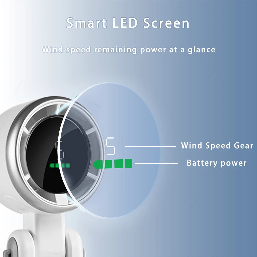 Foldable 180° Mini Neck Fan – Portable Desktop & Outdoor Cooling