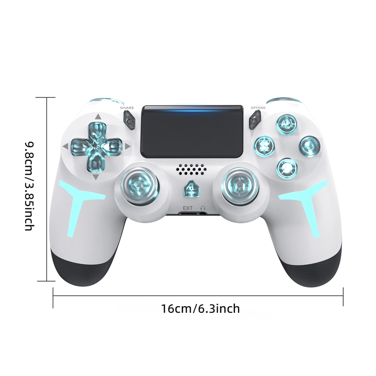 Wireless RGB Ninja Gaming Controller – Compatible with PS4 & PS3