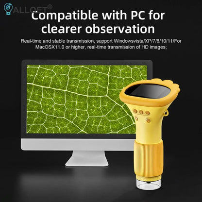 Portable 1000x Digital Microscope – 2" IPS Screen for Kids & Insect Exploration