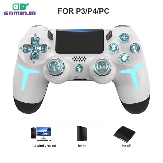 Wireless RGB Ninja Gaming Controller – Compatible with PS4 & PS3