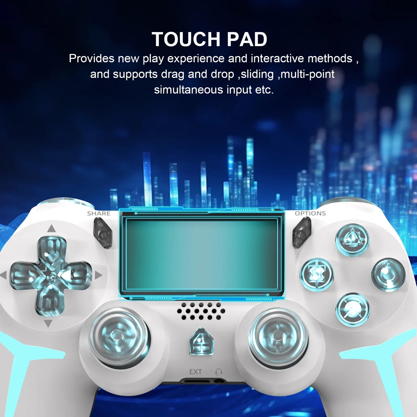 Wireless RGB Ninja Gaming Controller – Compatible with PS4 & PS3